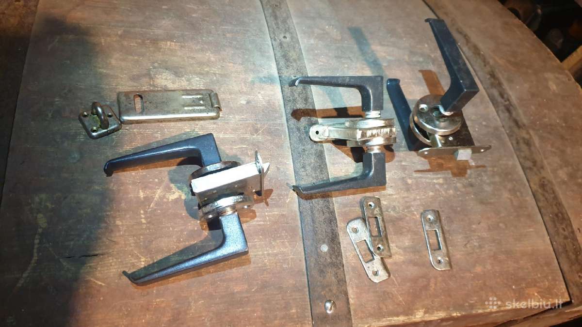 Naujos, metalinės durų rankenos, varžtai ir kt. - nuotraukos Nr. 2