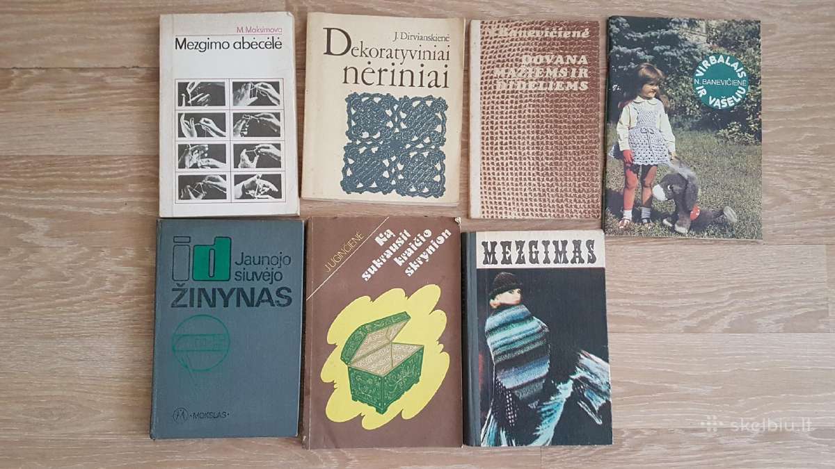 Mezgimo, nėrimo, siuvimo knygos