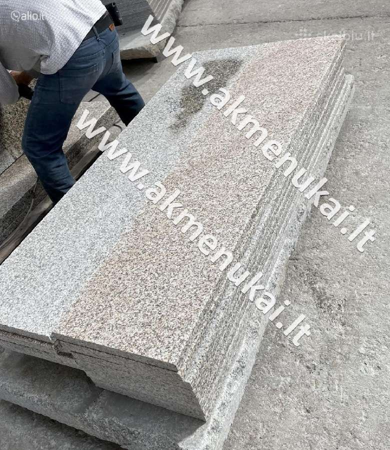 Laiptai. Granito ir bazalto laiptų pakopos. - nuotraukos Nr. 6