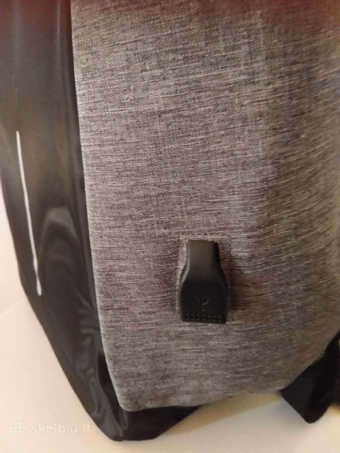 Kuprinė su paslėptais užtrauktukais ir Usb laidu - nuotraukos Nr. 3