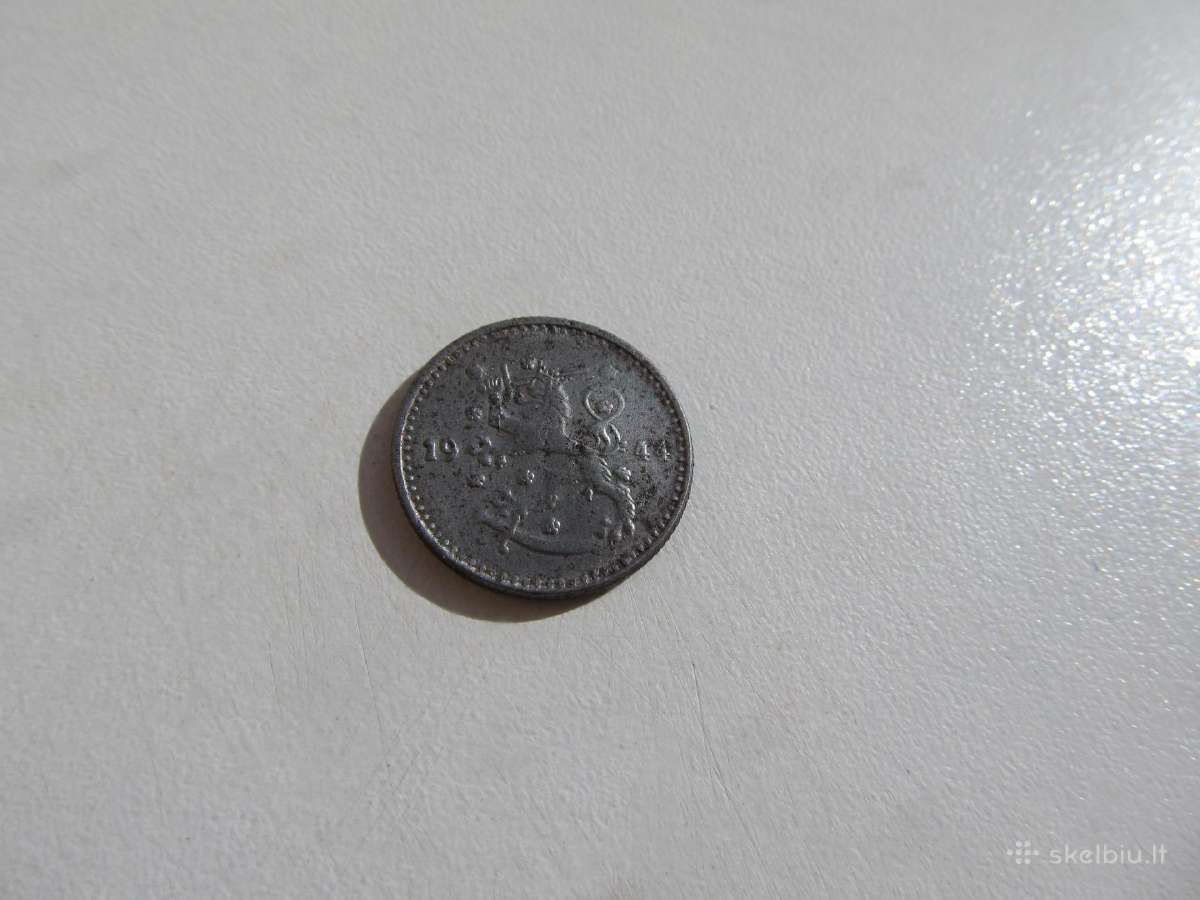 1 markka , Suomija , 1944 - nuotraukos Nr. 2