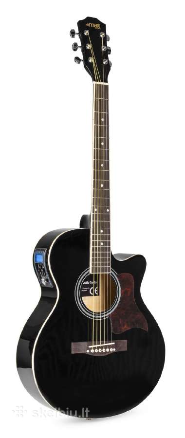 Max Showkit Elektro-akustinė gitara juoda - rinkin - nuotraukos Nr. 3