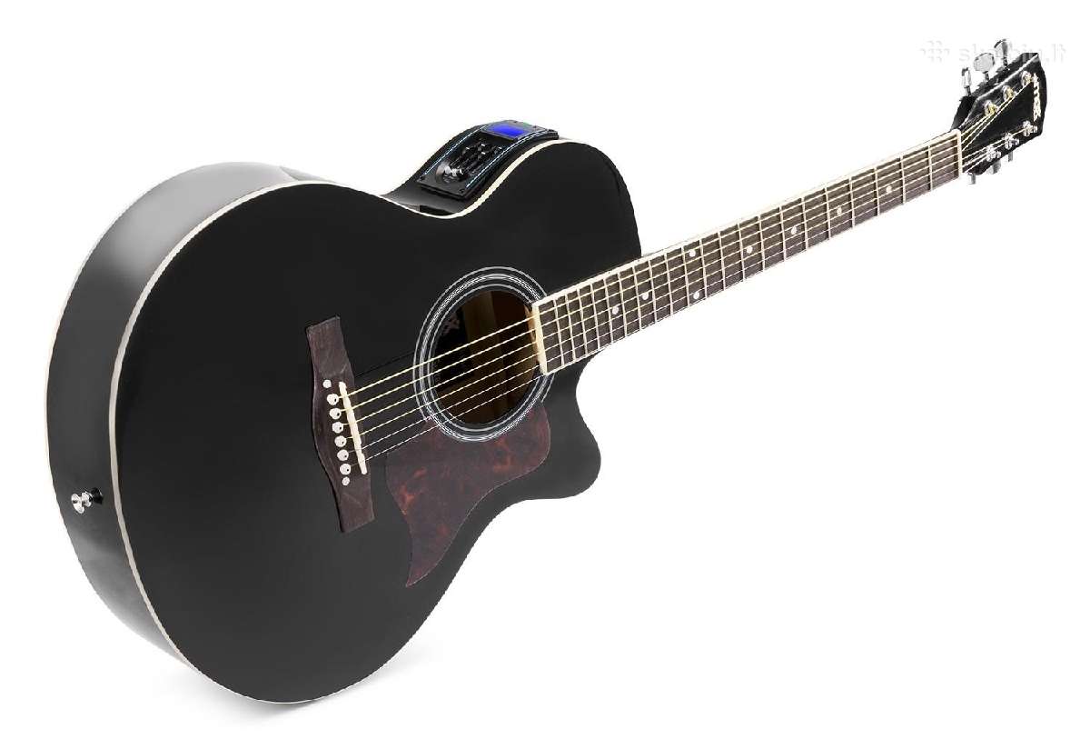 Max Showkit Elektro-akustinė gitara juoda - rinkin - nuotraukos Nr. 5