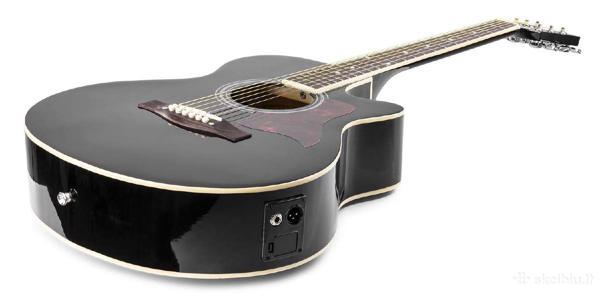Max Showkit Elektro-akustinė gitara juoda - rinkin - nuotraukos Nr. 6