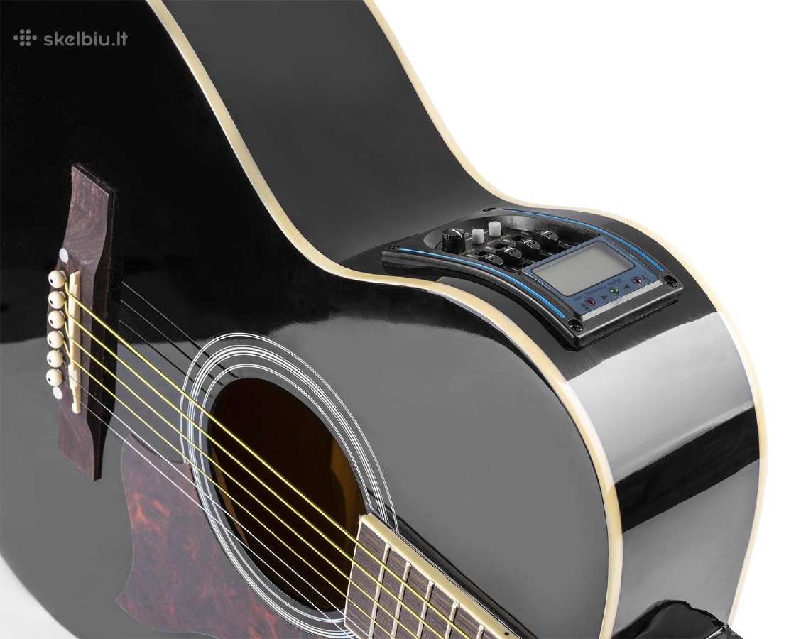 Max Showkit Elektro-akustinė gitara juoda - rinkin - nuotraukos Nr. 8