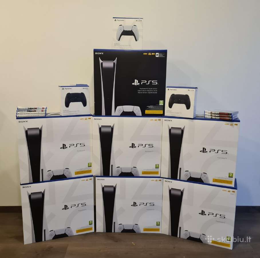 Sony Playstation 5 konsolės Vilniuje Su Garantija - nuotraukos Nr. 3