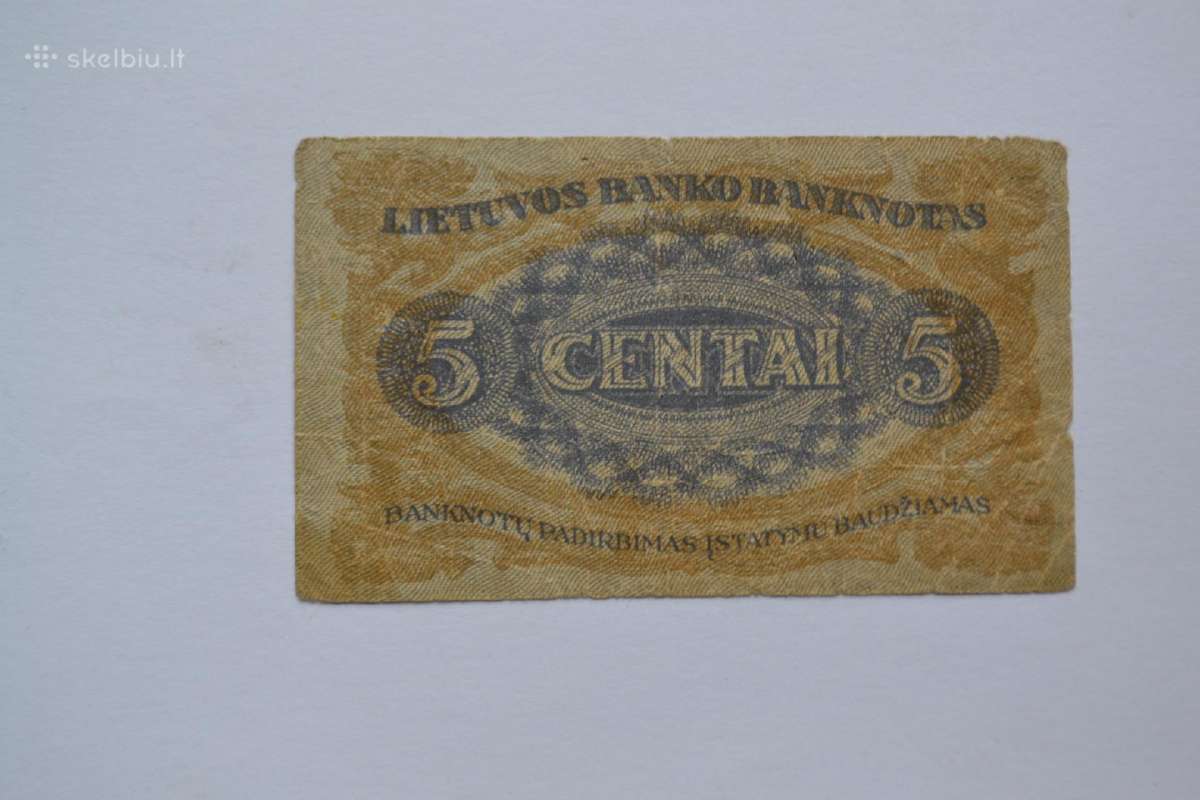 5 centai 1922 m. E - nuotraukos Nr. 2