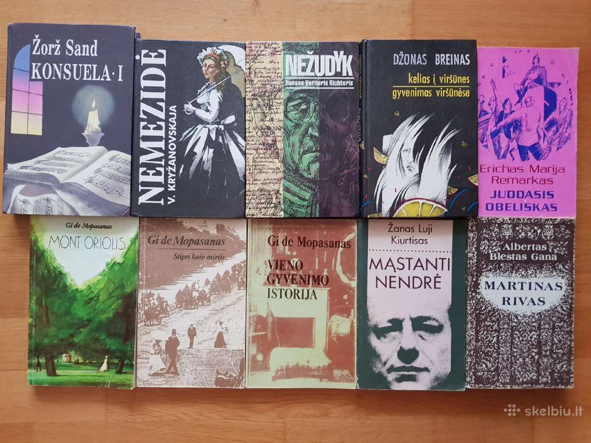Parduodu knygas. Vienos knygos kaina 1,00 euras.
