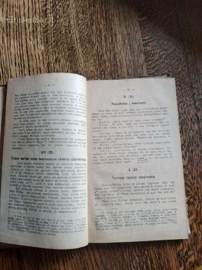1916 m. Išleista Latynų kalbos chrestomatija - nuotraukos Nr. 3