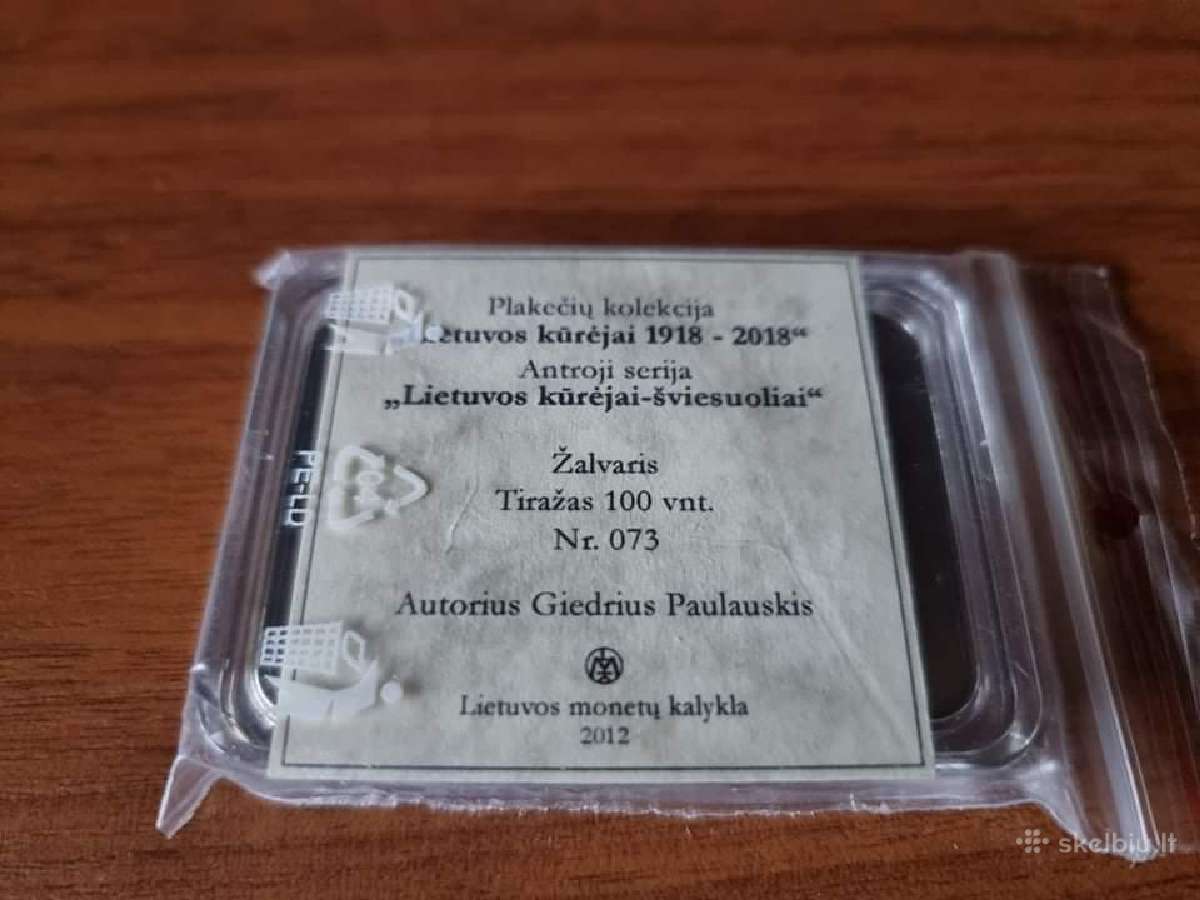 Plaketės. Lietuvos nepriklausomybės veikėjai - nuotraukos Nr. 4