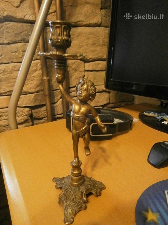 Žvakidė -skulptūra -bronzinė