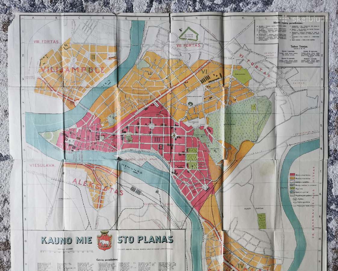 Kauno miesto planas 1100x800 su reklamomis - nuotraukos Nr. 7