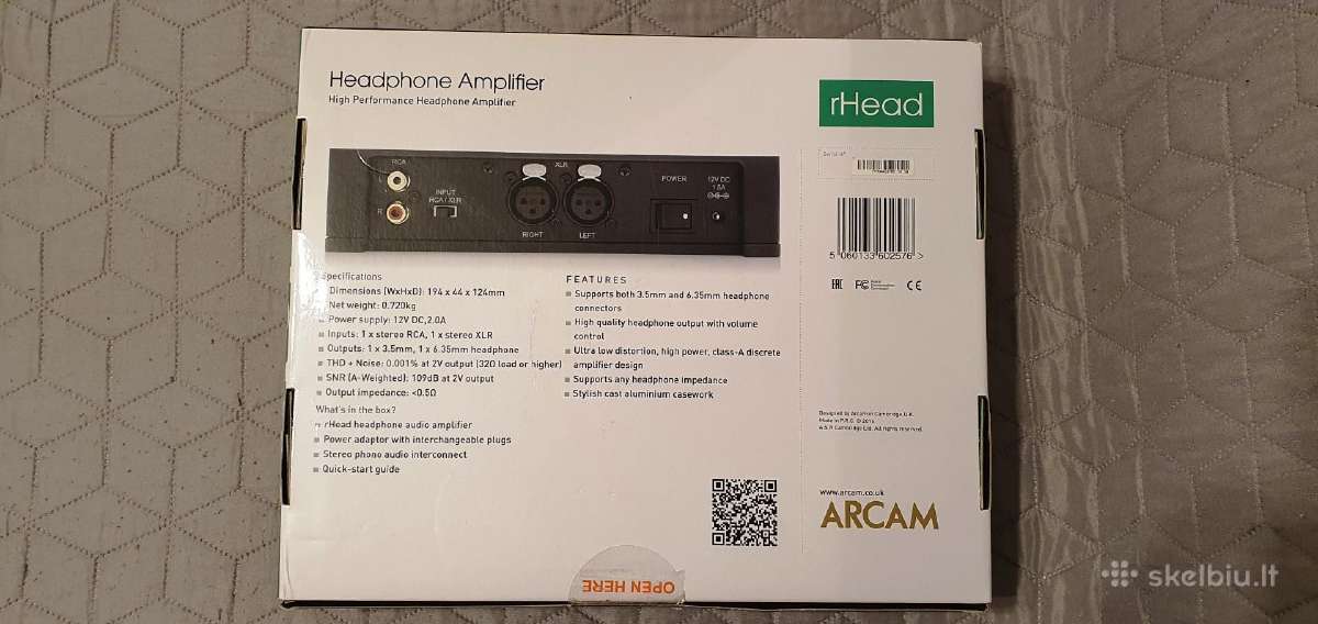 Arcam r Head A klasės ausinių stiprintuvas - nuotraukos Nr. 5