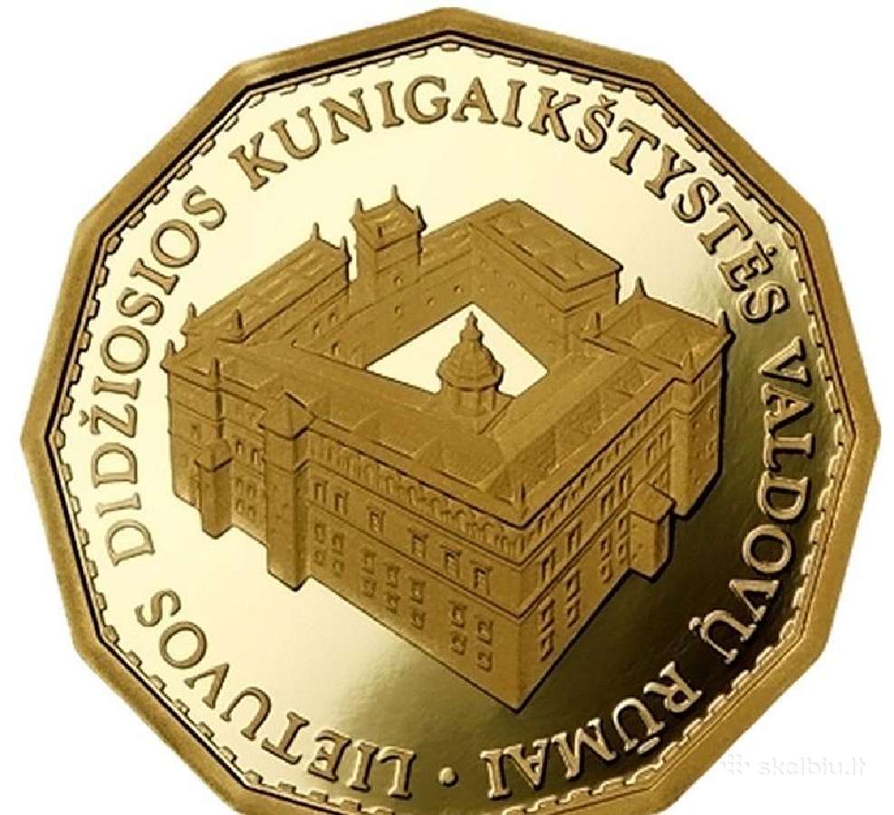 Perku 2005 Valdovų rūmai Lietuva 500 litų auksinę