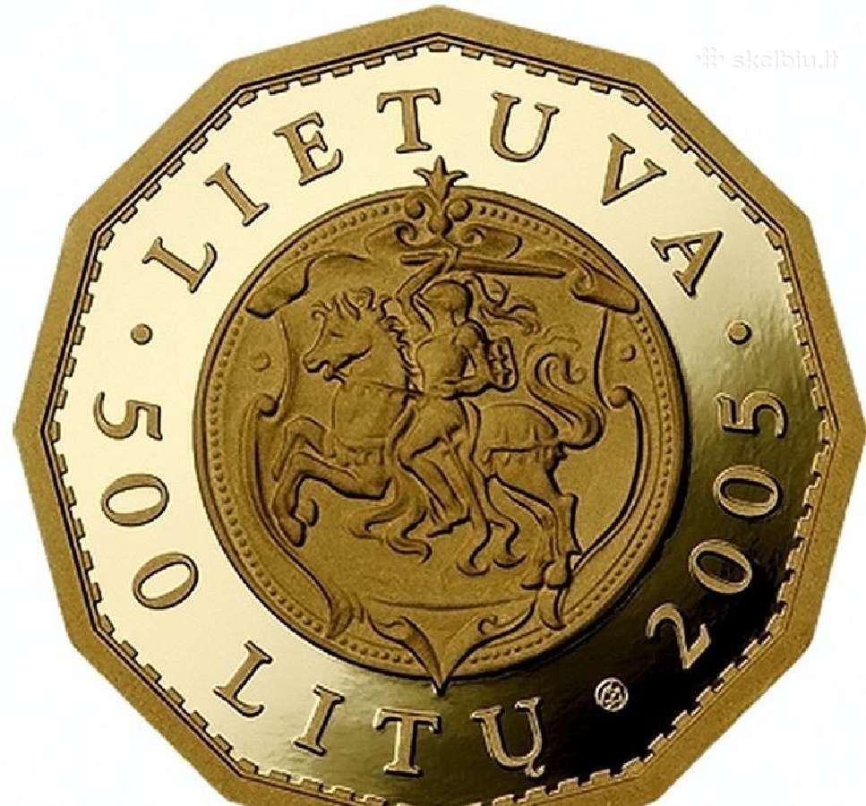 Perku 2005 Valdovų rūmai Lietuva 500 litų auksinę - nuotraukos Nr. 2