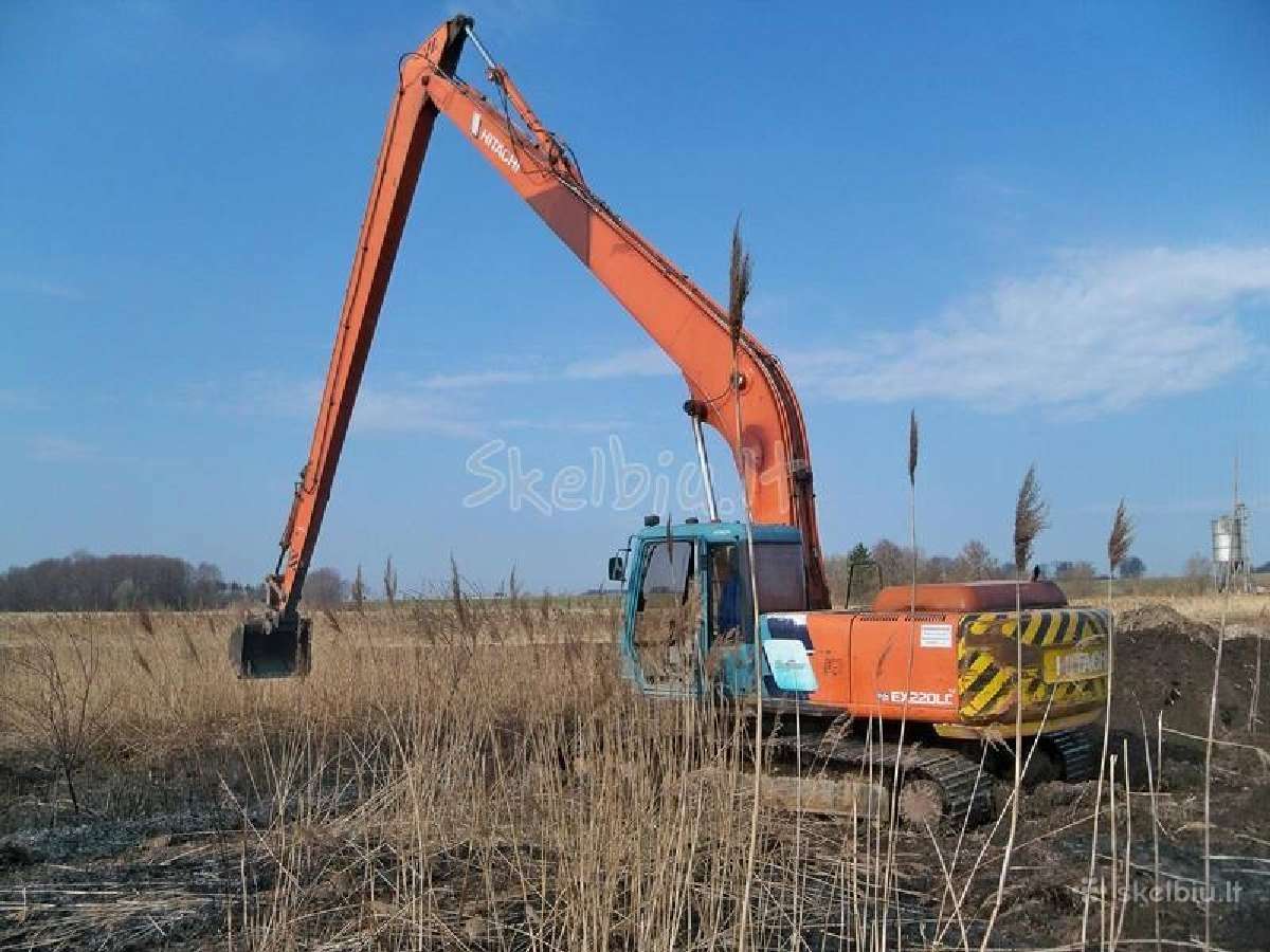 Tvenkinių kasimas. Ilgastrėlių ekskavatorių nuoma - nuotraukos Nr. 7