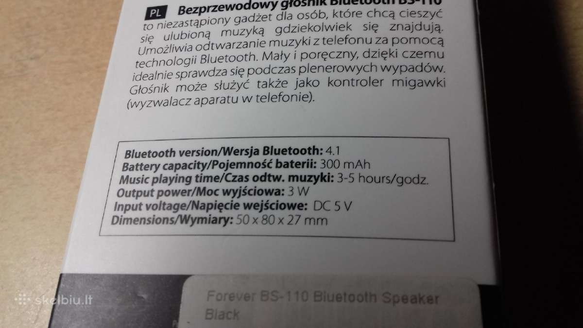 Buetooth Garsiakalbis su meygtuku fotikui - nuotraukos Nr. 2