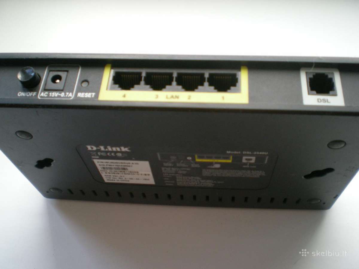 Marsrutizatorius Adsl Router Dsl -254 Ou - nuotraukos Nr. 5