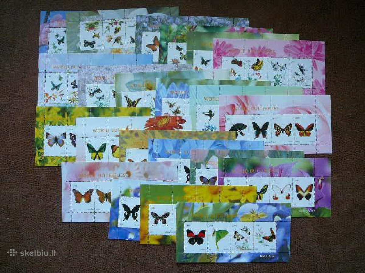 Drugeliai Malawi 2011 22x Mnh mlw01