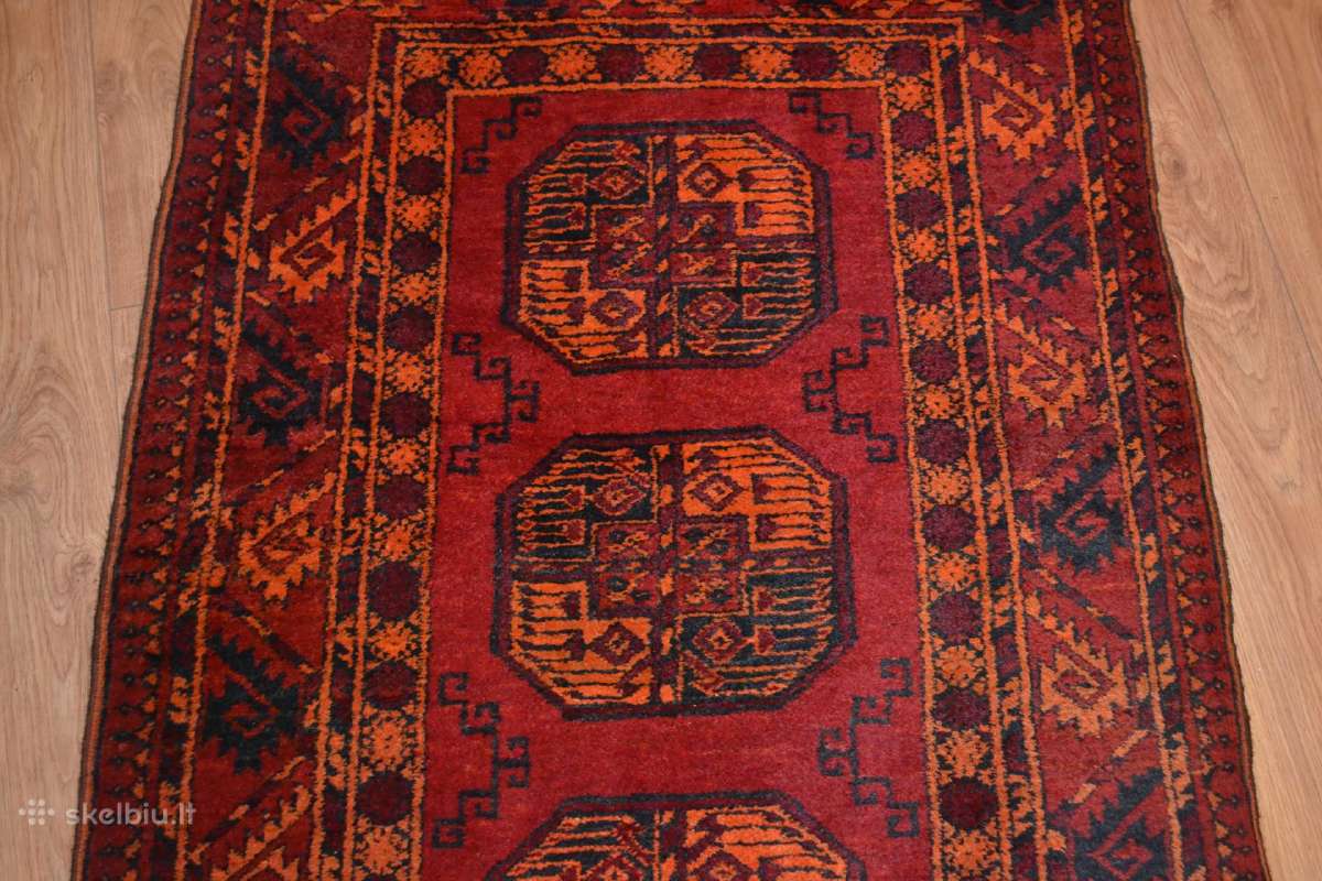 Ranku darbo Afganų kilimas takas 508cm x 88cm - nuotraukos Nr. 3
