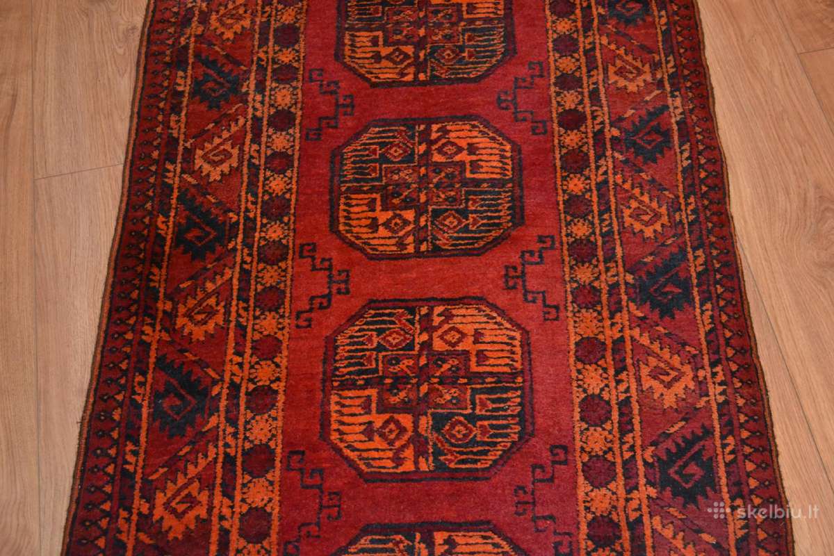 Ranku darbo Afganų kilimas takas 508cm x 88cm - nuotraukos Nr. 4