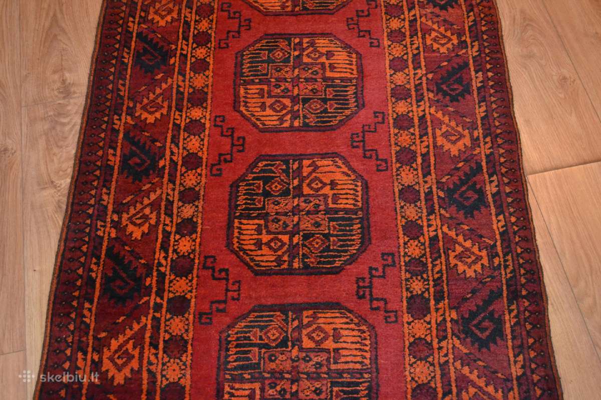 Ranku darbo Afganų kilimas takas 508cm x 88cm - nuotraukos Nr. 6