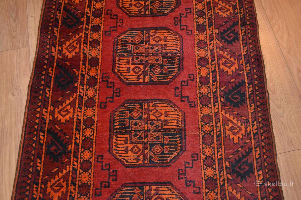 Ranku darbo Afganų kilimas takas 508cm x 88cm - nuotraukos Nr. 7