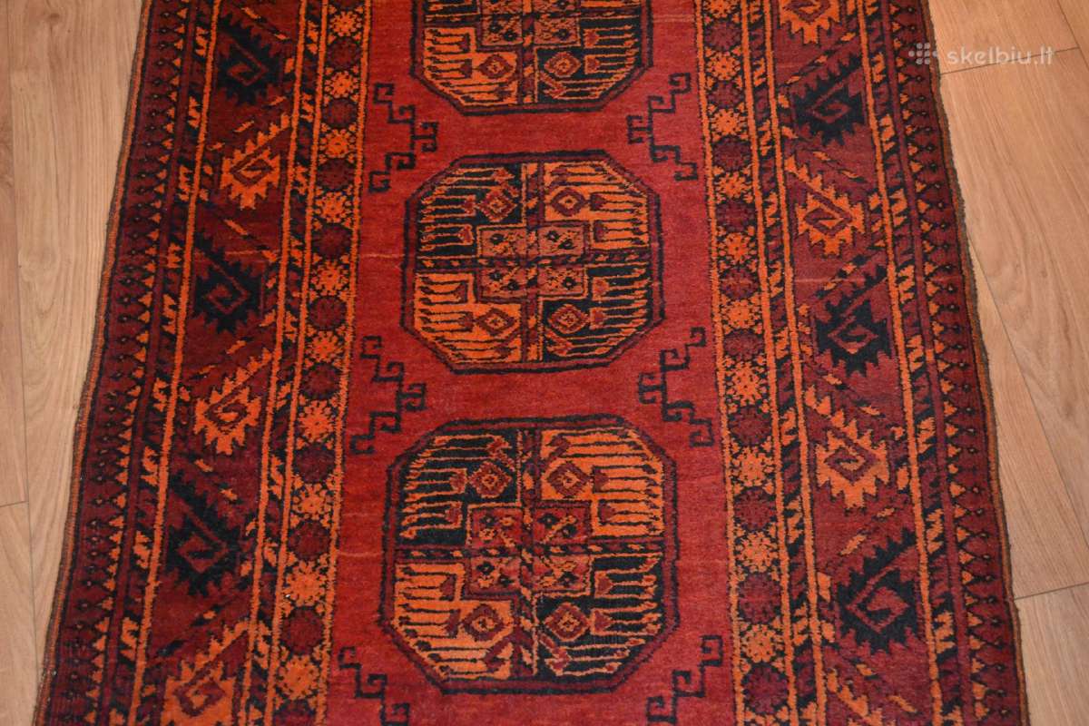 Ranku darbo Afganų kilimas takas 508cm x 88cm - nuotraukos Nr. 8