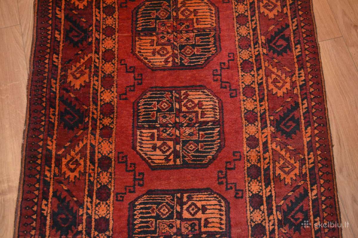 Ranku darbo Afganų kilimas takas 508cm x 88cm - nuotraukos Nr. 9