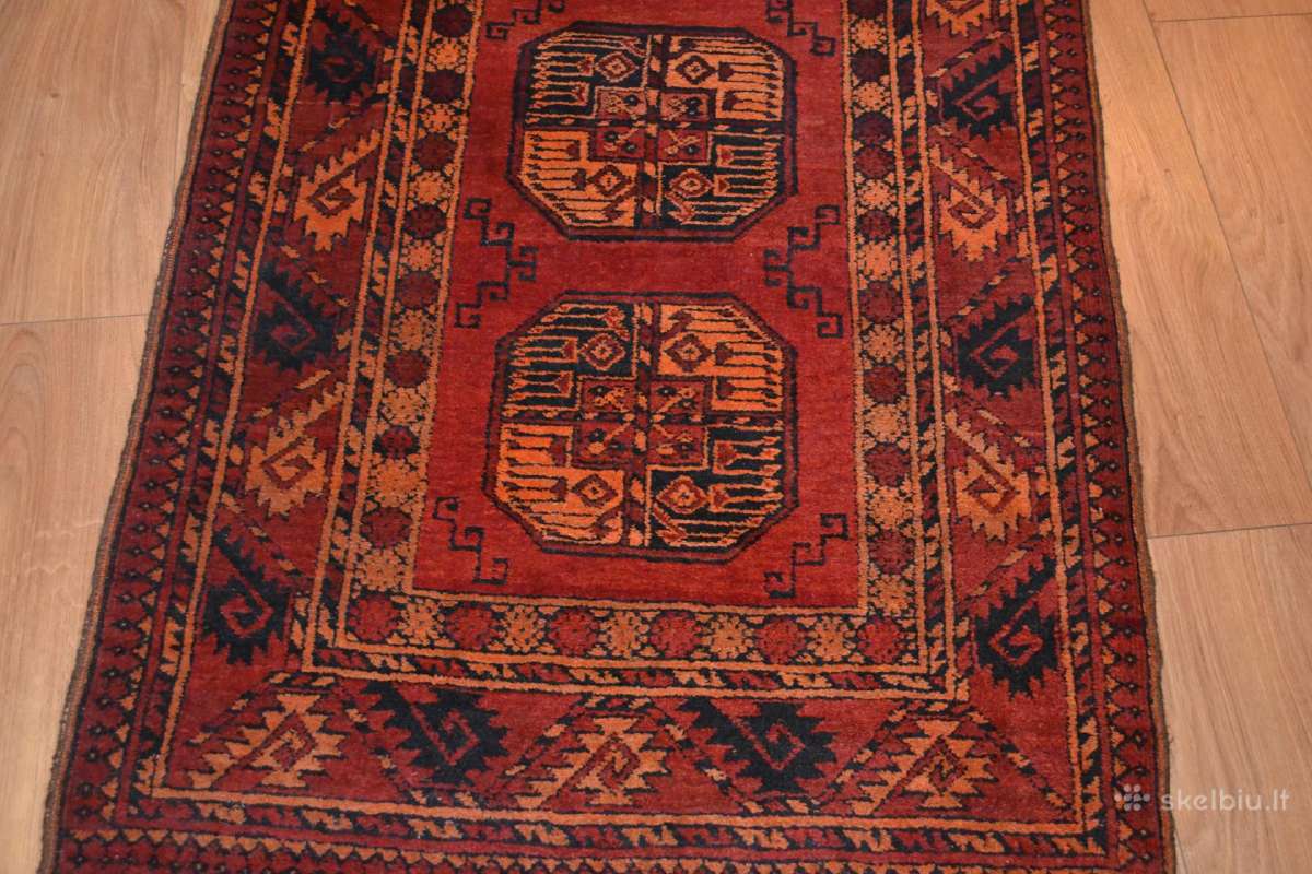 Ranku darbo Afganų kilimas takas 508cm x 88cm - nuotraukos Nr. 11