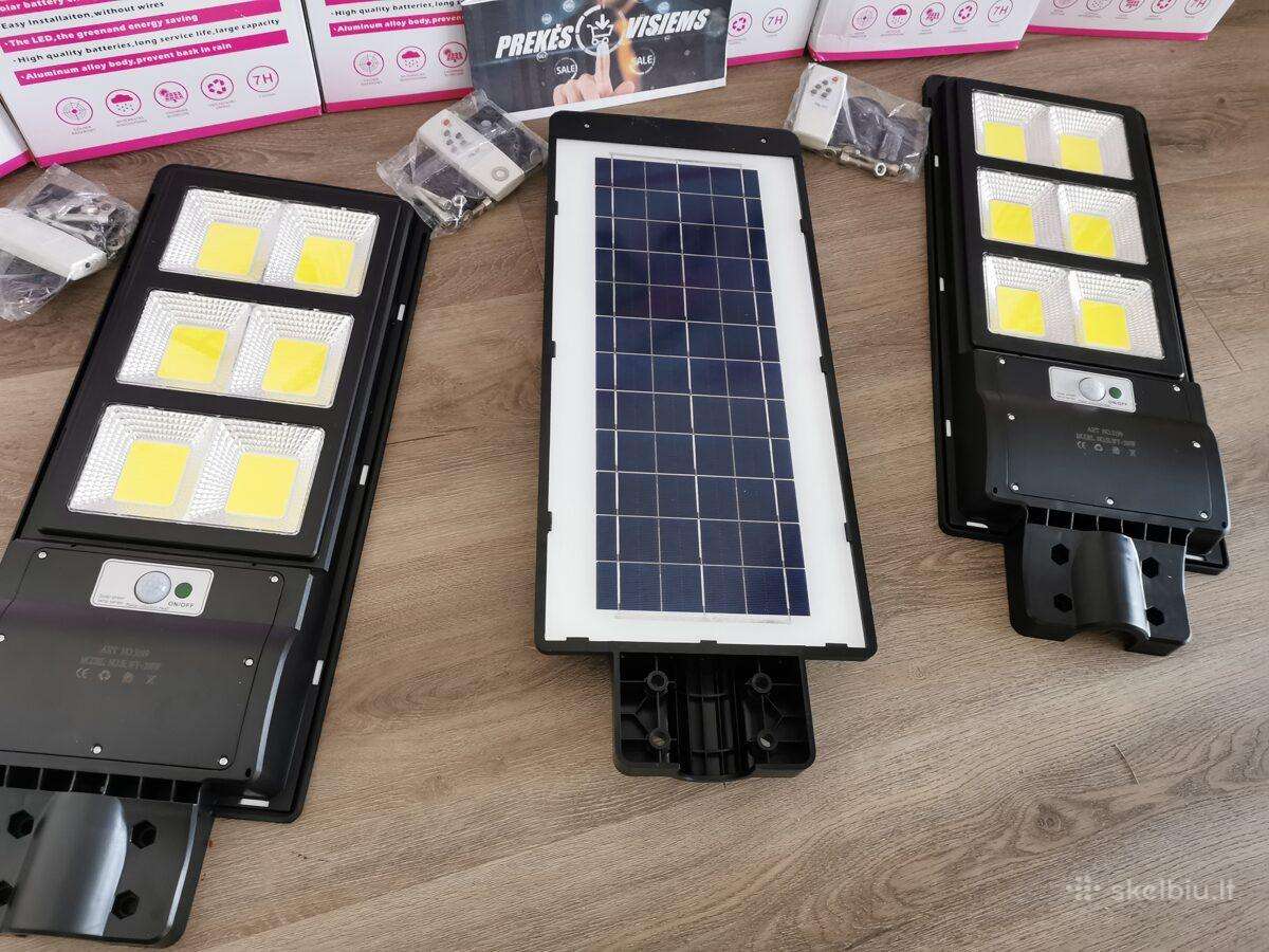 LED šviestuvai su saulės kolektorium ir davikliais - nuotraukos Nr. 2