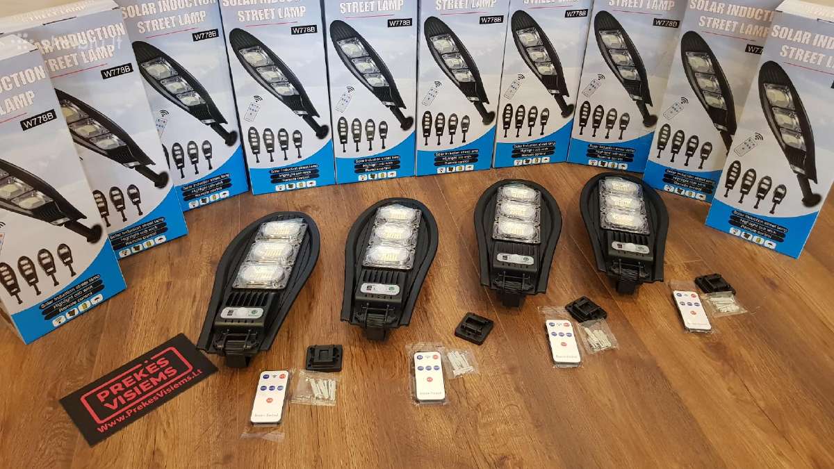 LED šviestuvai su saulės kolektorium ir davikliais - nuotraukos Nr. 8