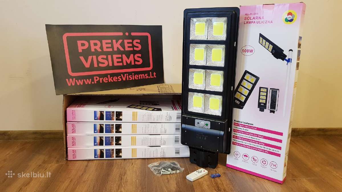 LED šviestuvai su saulės kolektorium ir davikliais - nuotraukos Nr. 5