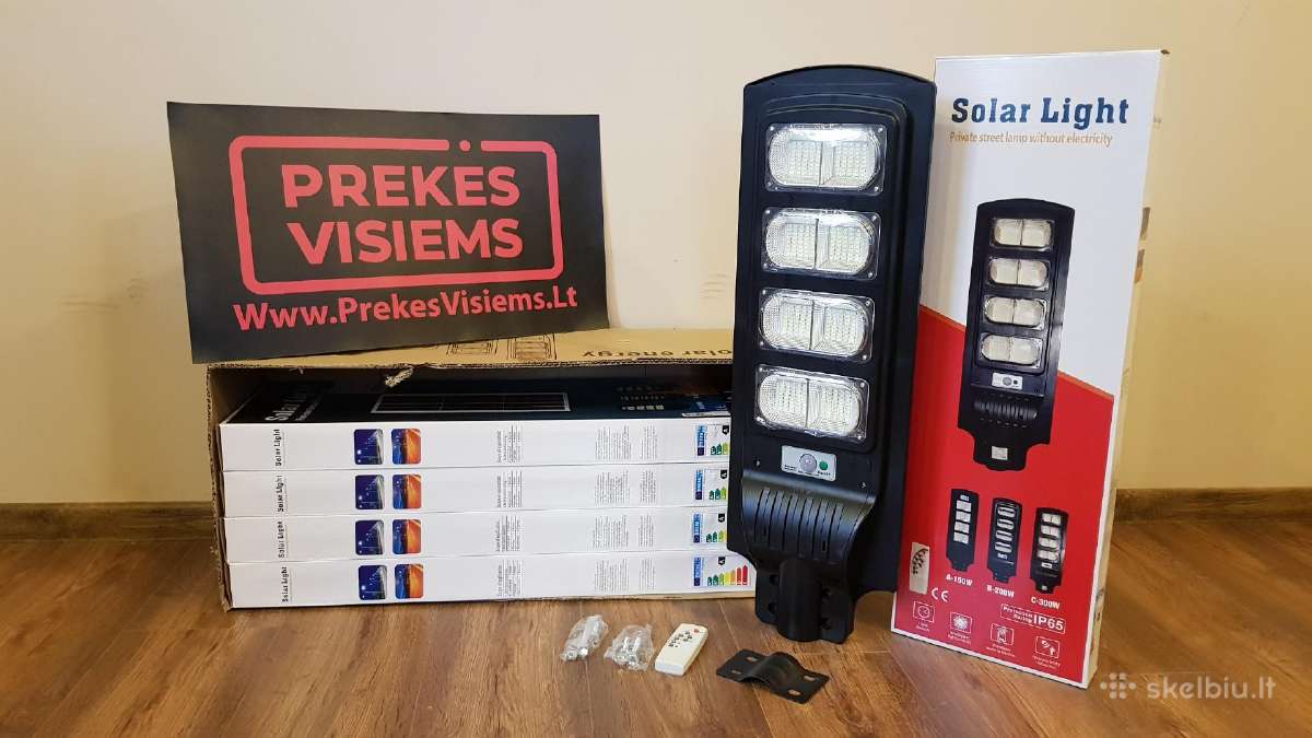 LED šviestuvai su saulės kolektorium ir davikliais - nuotraukos Nr. 4