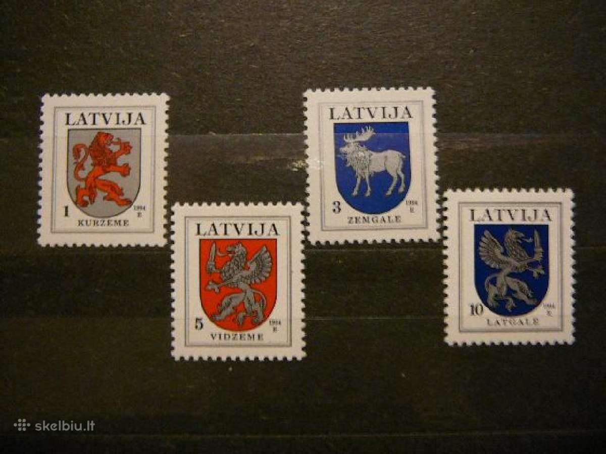 Latvija 1994 Herbai Standartai Mnh llt371ai