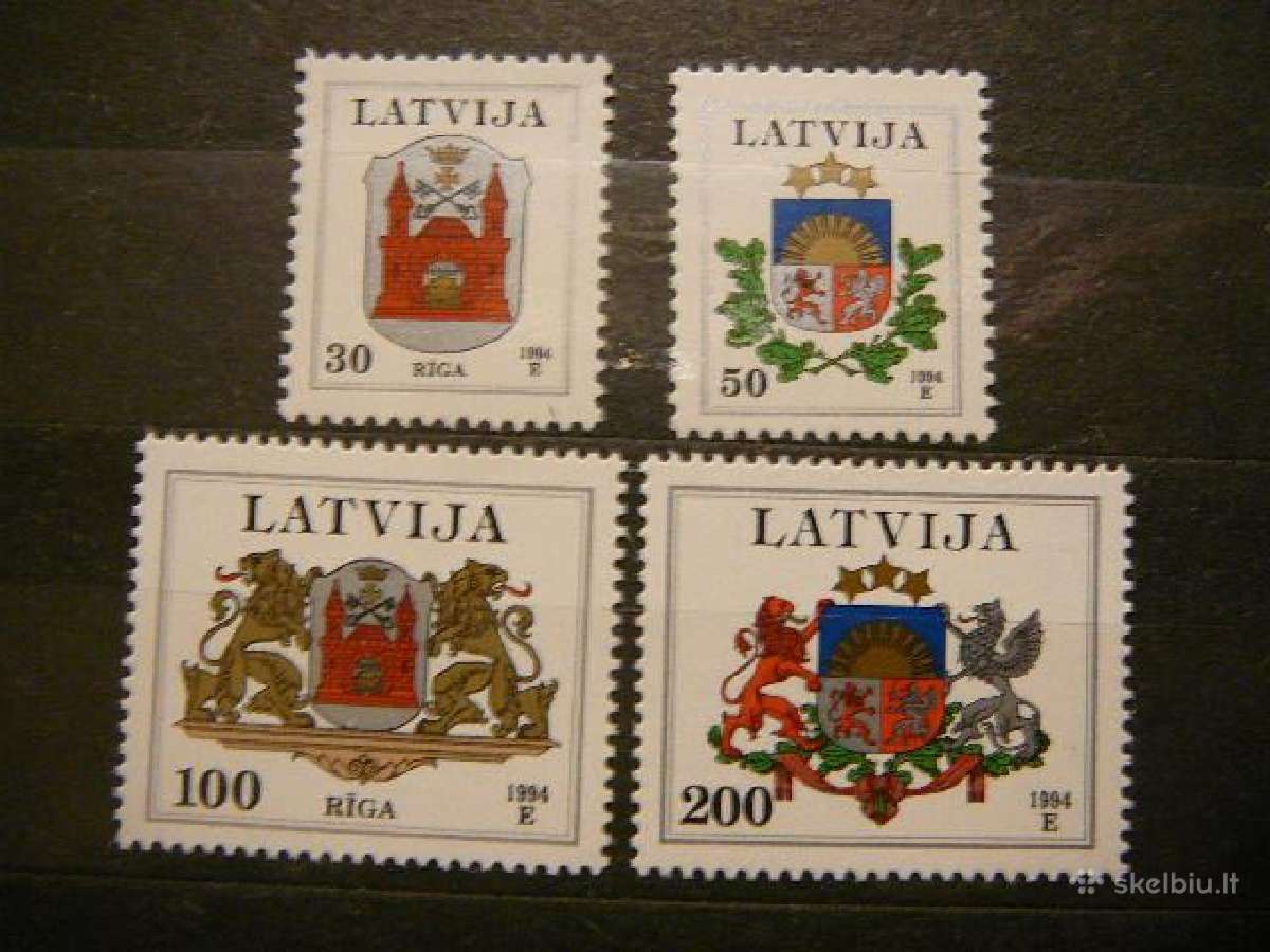 Latvija 1994 Herbai Standartai Mnh llt389
