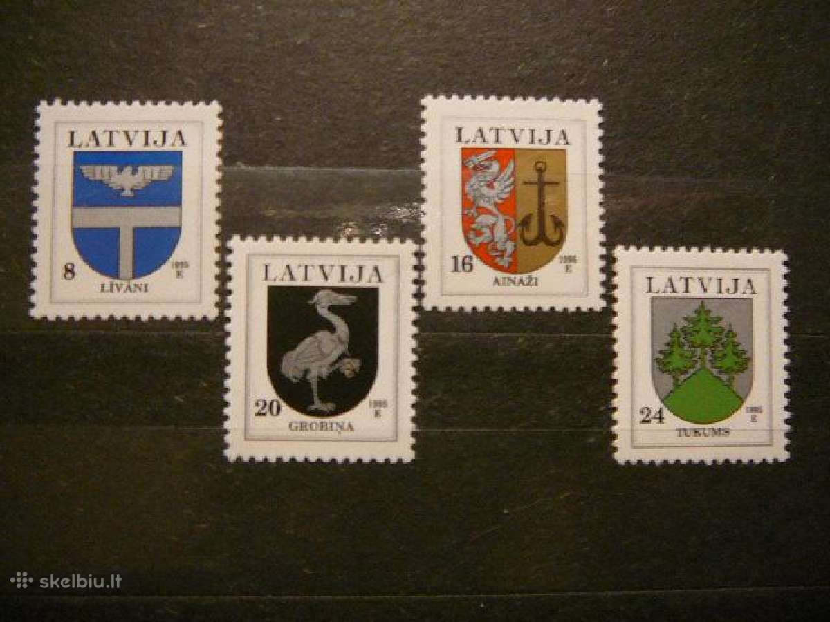 Latvija 1995 Herbai Standartai Mnh llt399i
