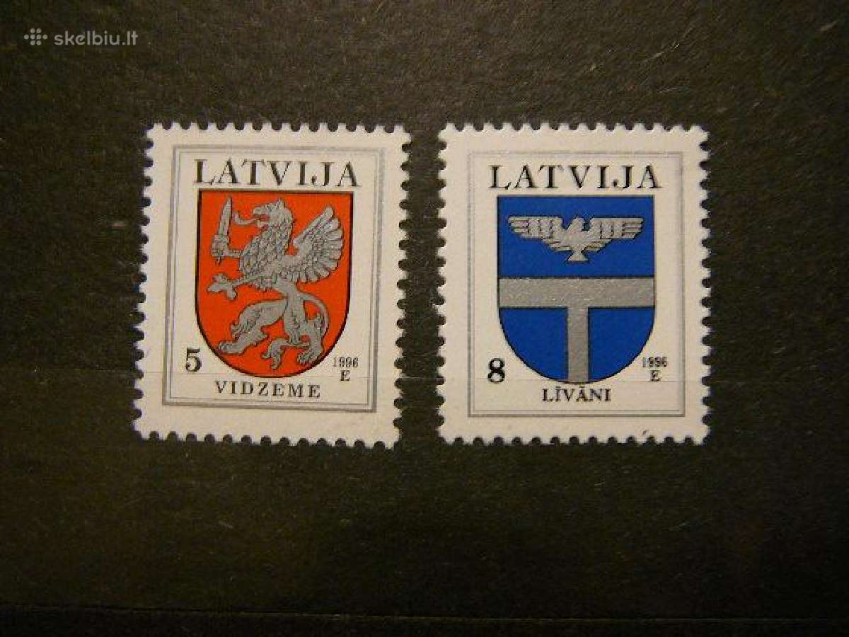 Herbai Standartai Latvija 1996 Mnh llt373,399