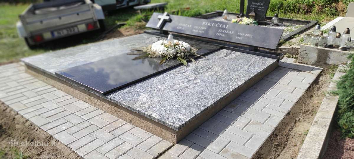 Kapų tvarkymas, paminklai, plokščių dengimas. - nuotraukos Nr. 11