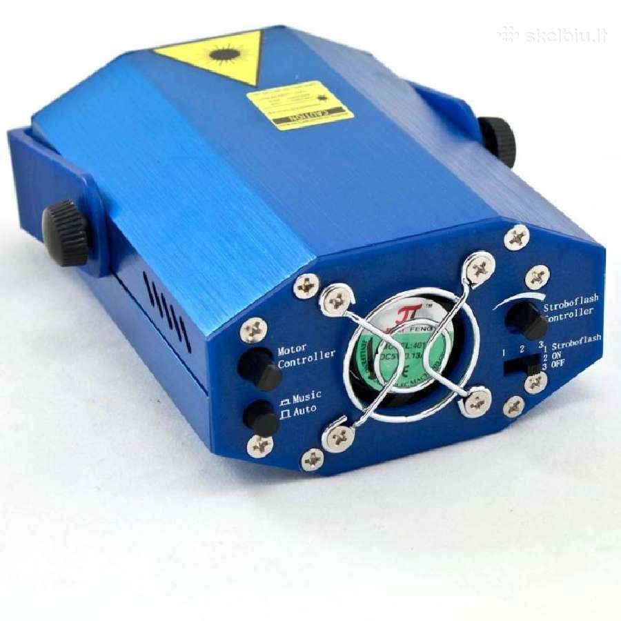 Žalios ir raudonos spalvos lazerinis projektorius - nuotraukos Nr. 4
