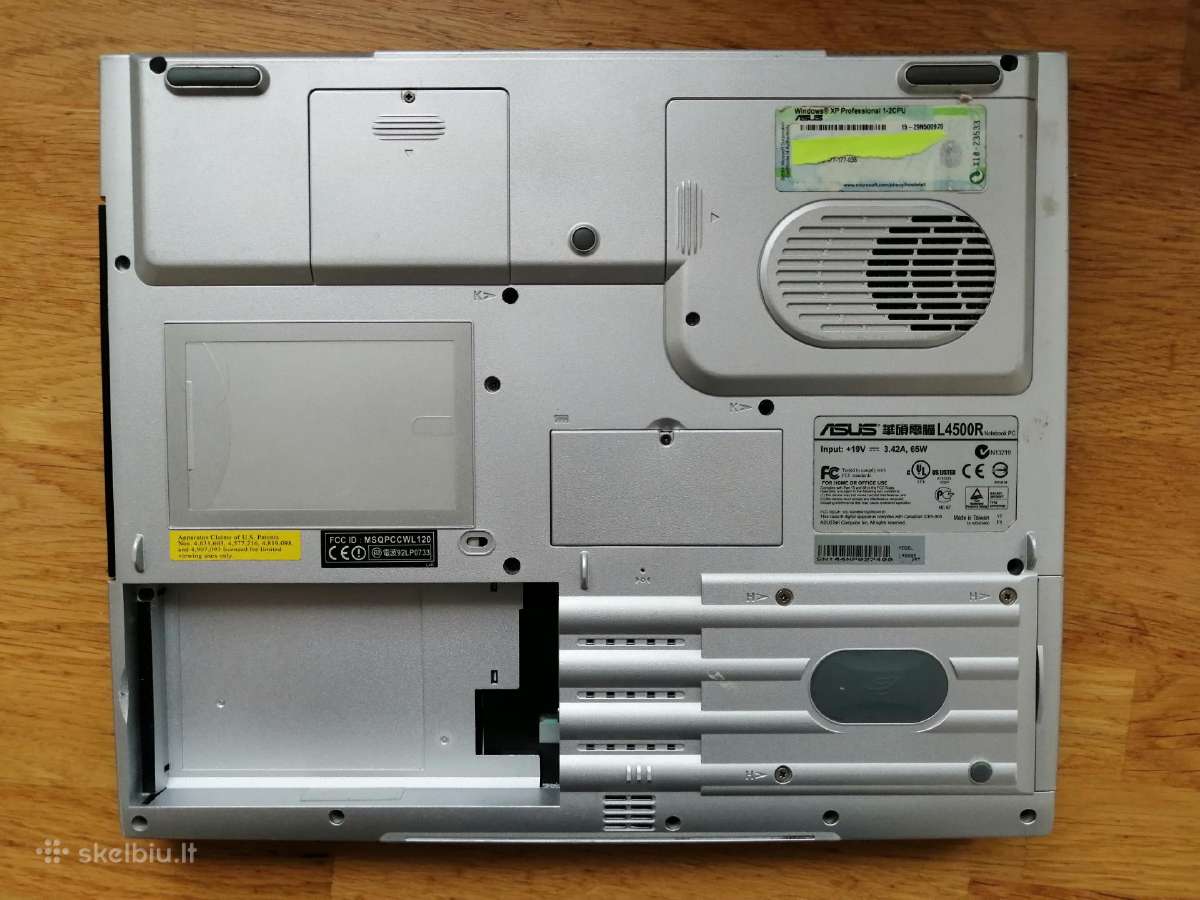 Nešiojamas kompiuteris Asus L4500r - nuotraukos Nr. 4