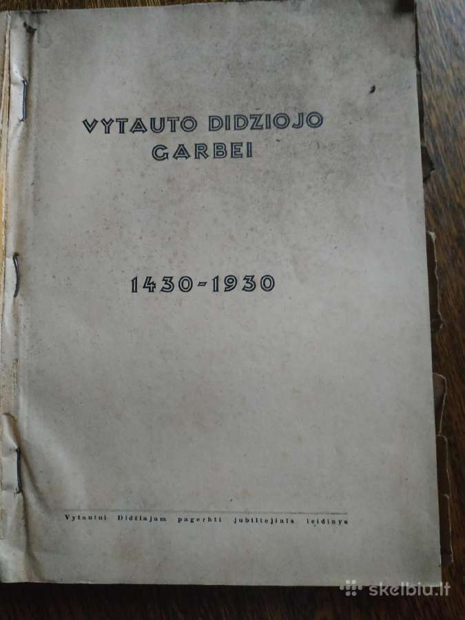 1930 m.jubiliejinis leidinys Vytautui didžiajam - nuotraukos Nr. 2