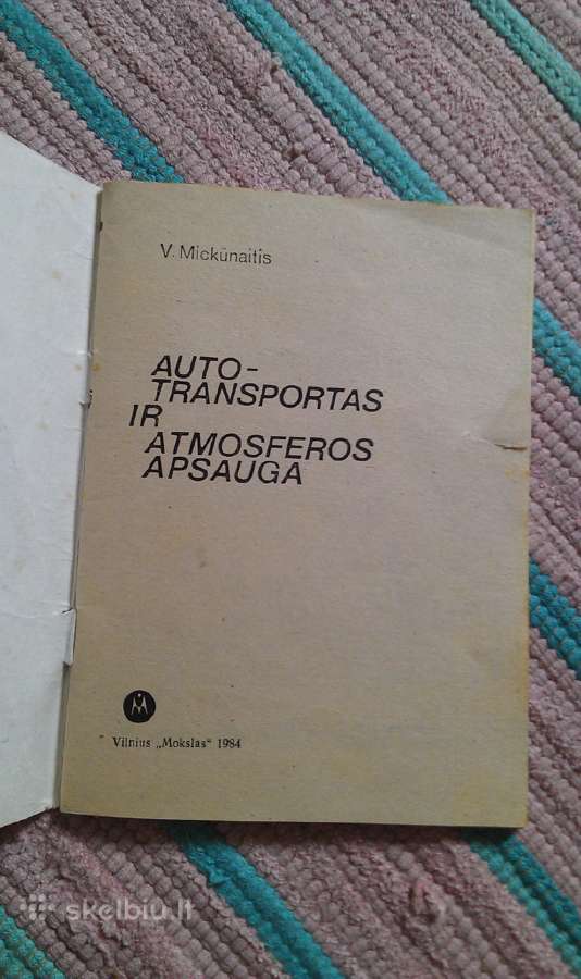 Knyga auto-transporto ir atmosferos apsauga 1984m.