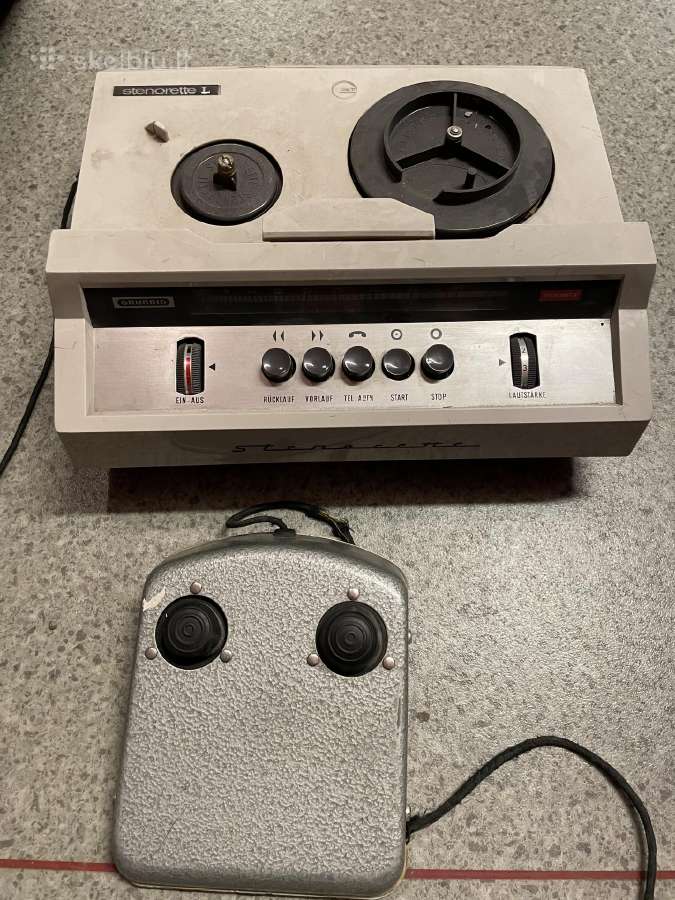 Grundig Stenorette L magnetofonas diktofonas - nuotraukos Nr. 4
