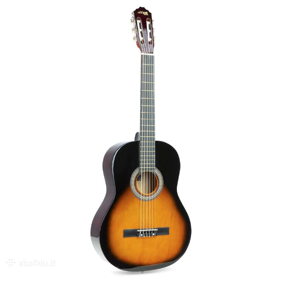 Max Soloart klasikinė gitara sunburst - rinkinys - nuotraukos Nr. 2