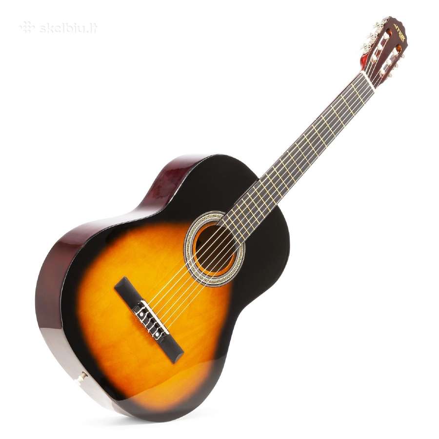 Max Soloart klasikinė gitara sunburst - rinkinys - nuotraukos Nr. 3