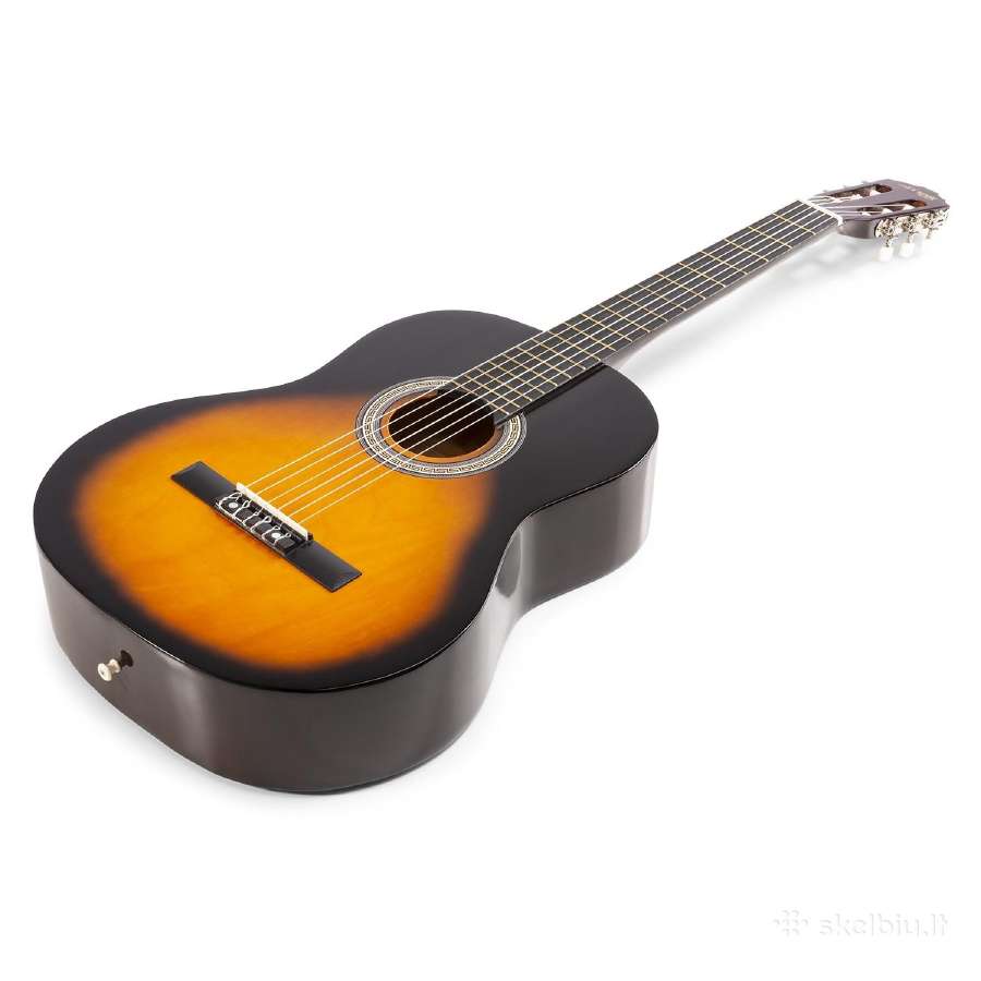 Max Soloart klasikinė gitara sunburst - rinkinys - nuotraukos Nr. 5