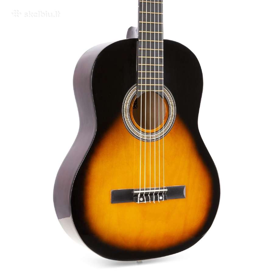 Max Soloart klasikinė gitara sunburst - rinkinys - nuotraukos Nr. 6
