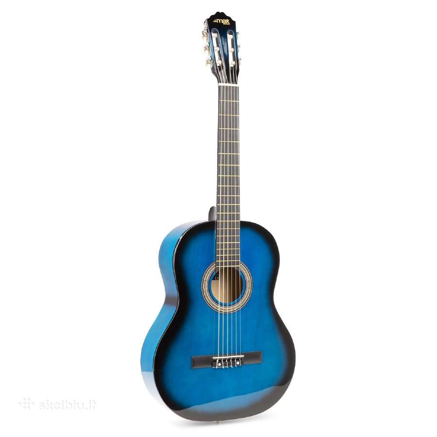 Max Soloart klasikinė gitara mėlyna - rinkinys - nuotraukos Nr. 2