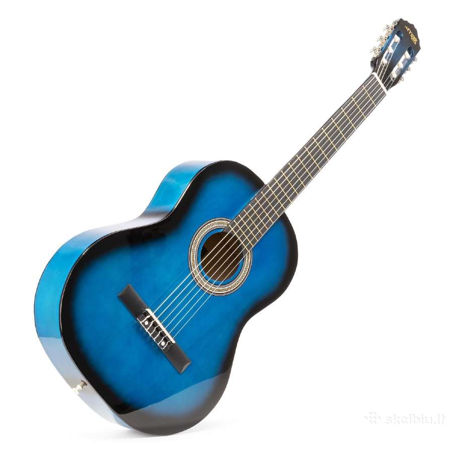 Max Soloart klasikinė gitara mėlyna - rinkinys - nuotraukos Nr. 3